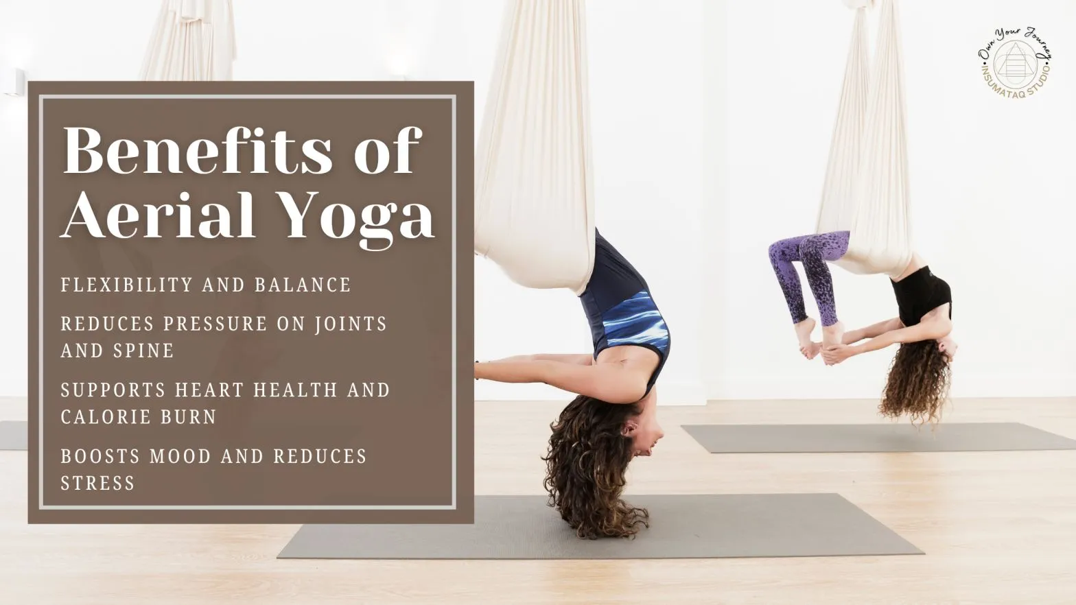 Aerial Yoga class in Auburn at Insumataq Studio